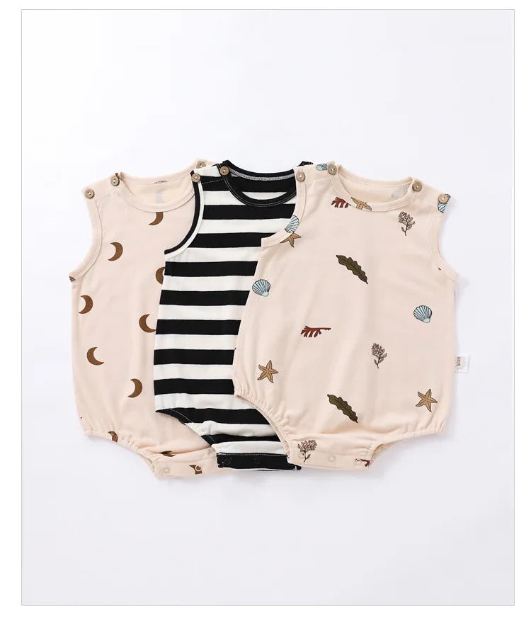 0-24M Newborn Kid Baby Jungen Mädchen Kleidung Drucken Baumwolle Romper Nette Süß Einem Stück Overall Sommer Neue geboren Outfit