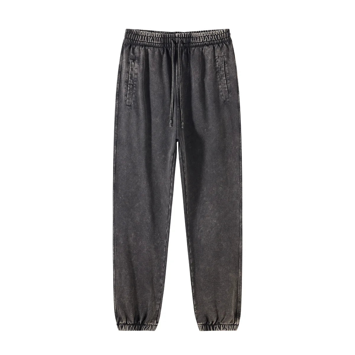 Vier Jahreszeiten Neue Mode Für Männer Casual Trendy Amerikanischen Gewaschen Gewachst Lose Einfarbig Hosen Gerade Jogger Hosen Männliche Hosen