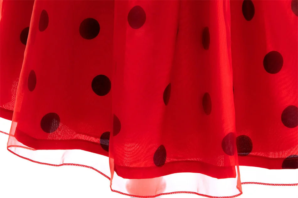 Mädchen Little Beetle Flying Sleeve Cosplay Prinzessin Kleid Geburtstag Halloween Party Kleidung Kinder Marinette Performance Kostüme