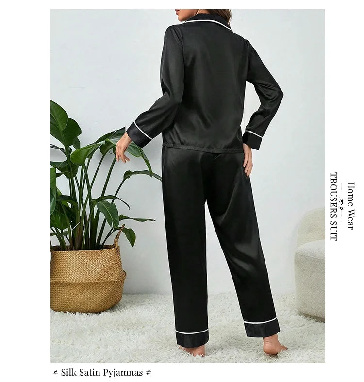 Großes Damen-Pyjama-Set, langärmelige Hose, Cartoon-Studenten-Nachtwäsche, Homewear, zweiteilige Strickjacke, Nachtwäsche, Loungewear