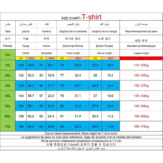 6pcs Men T-shirt Tracksuit Sets Plus Size 5XL/6XL/7XL 90-175kg Quick Dry Round Neck Short Sleeve Sportwear Big Size Men Clothing.