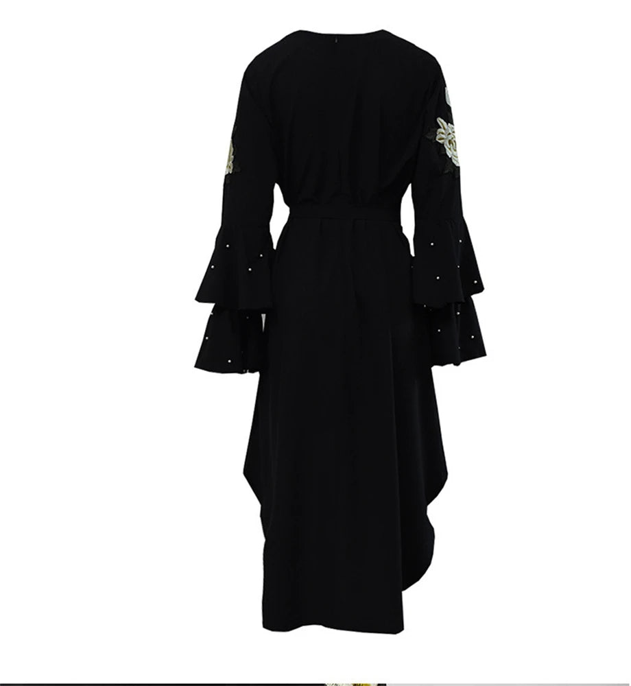 Ramadan Black Abaya Damen Dubai Luxury Islamic Women Muslim Dress Kebaya Kaftan Robe Musulmane Caftan Marocain Femme.