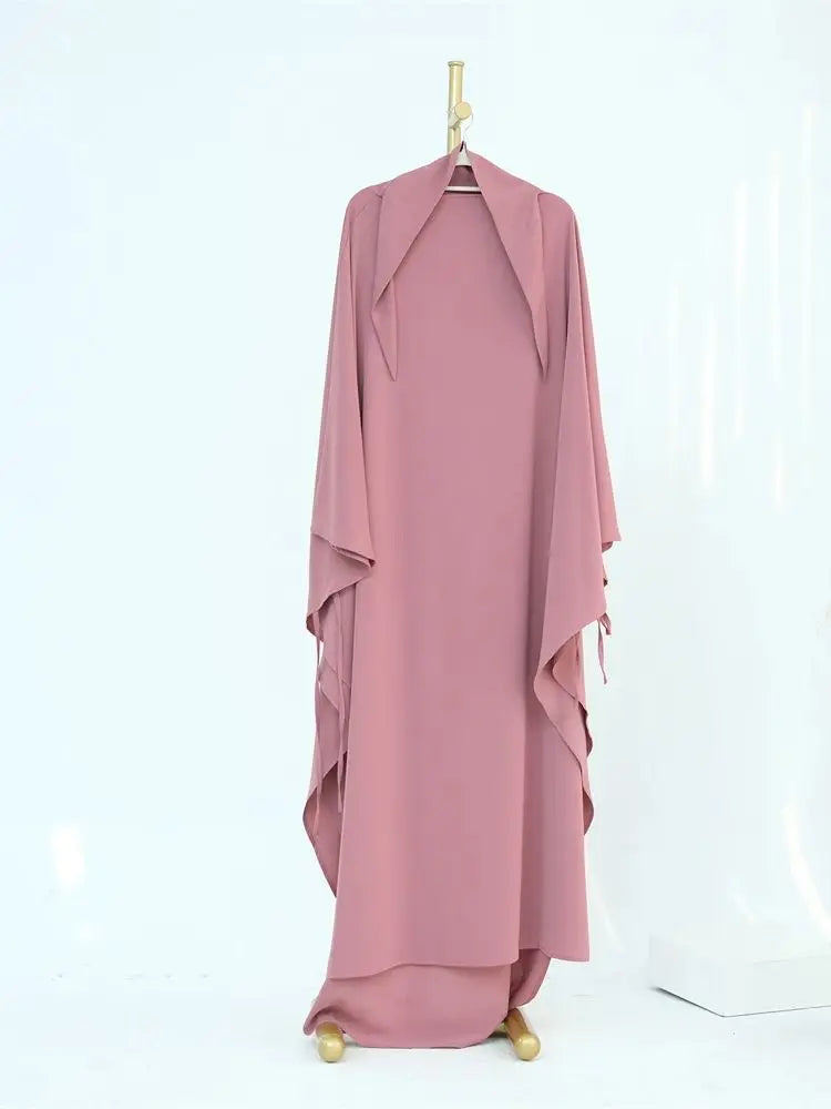 Ramadan Eid Khimar Abaya Dubai Turkey Islam Muslim Maxi Hijab Dress Nida Prayer Clothes For Women Kebaya Robe Femme Musulmane