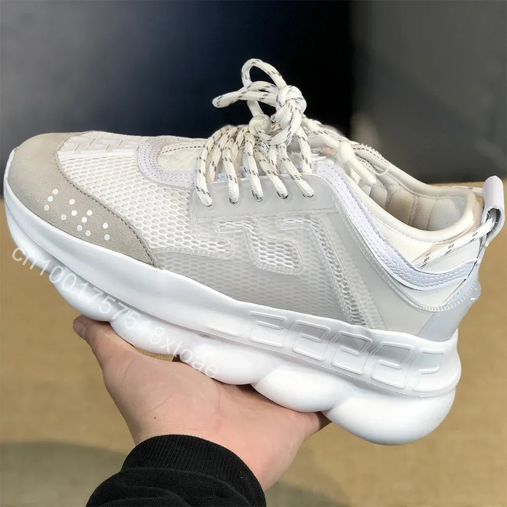 Luxus-Outdoor-Freizeitschuhe der Größe 36–45 für Männer und Frauen, modische Freizeit-Turnschuhe, Herbst-Winter, dicker Boden, niedrige Sportschuhe