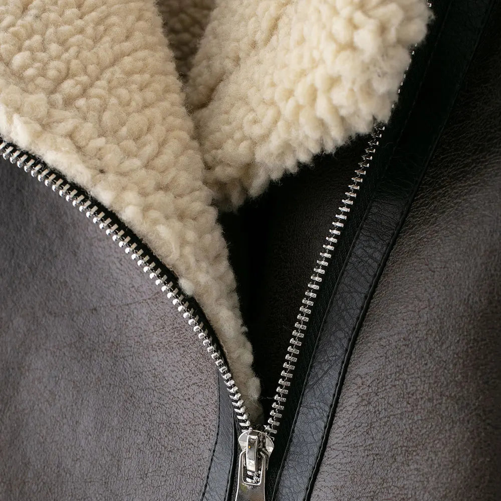 TRZA-Damen-Jacke aus dickem, warmem Wildleder mit Gürtel, langärmlige Mäntel, Kunstscheren, weibliche Oberbekleidung, schicke Oberteile, Wintermode