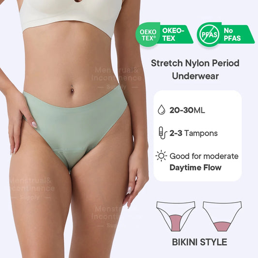 Seamless Menstrual Period Panties 4- Layer Leakproof Protection Women Period Panties Heavy Absorbency Breathable Reusable.