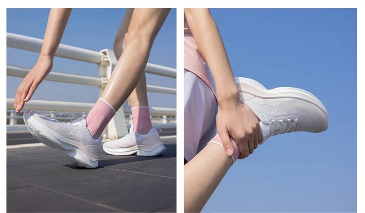 Xtep Laufschuhe für Damen, 2022, Sommer, atmungsaktiv, leicht, mit Rebound-Dämpfung, Stoßdämpfung, Sportschuhe 875218110014