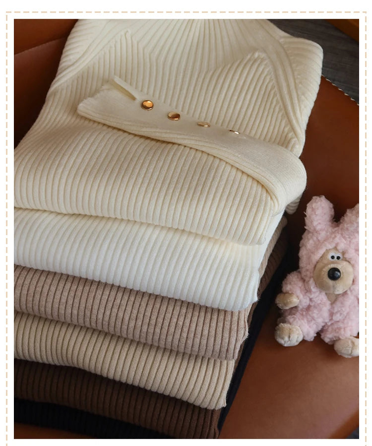 Herbst Winter Pullover Frauen Pullover Langarm Tops Kleidung Schlank Stricken Weiche Jumper Streetwear Taste Rollkragenpullover