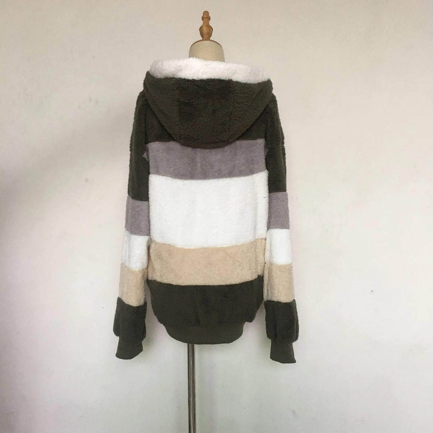 Übergroße Jacke für Frauen 2023 Neue Herbst Winter Warme Plüsch Tasche Mit Kapuze Streetwear Lose Dame Oberbekleidung Mantel Roupas Feminina