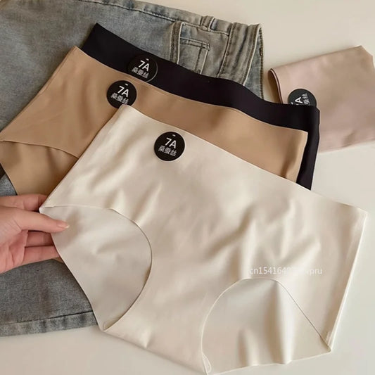 Seamless Soft Underpants Lingerie Underwear Ultral Thin Women's Panties Sexy High Elastic Invisible Briefs.