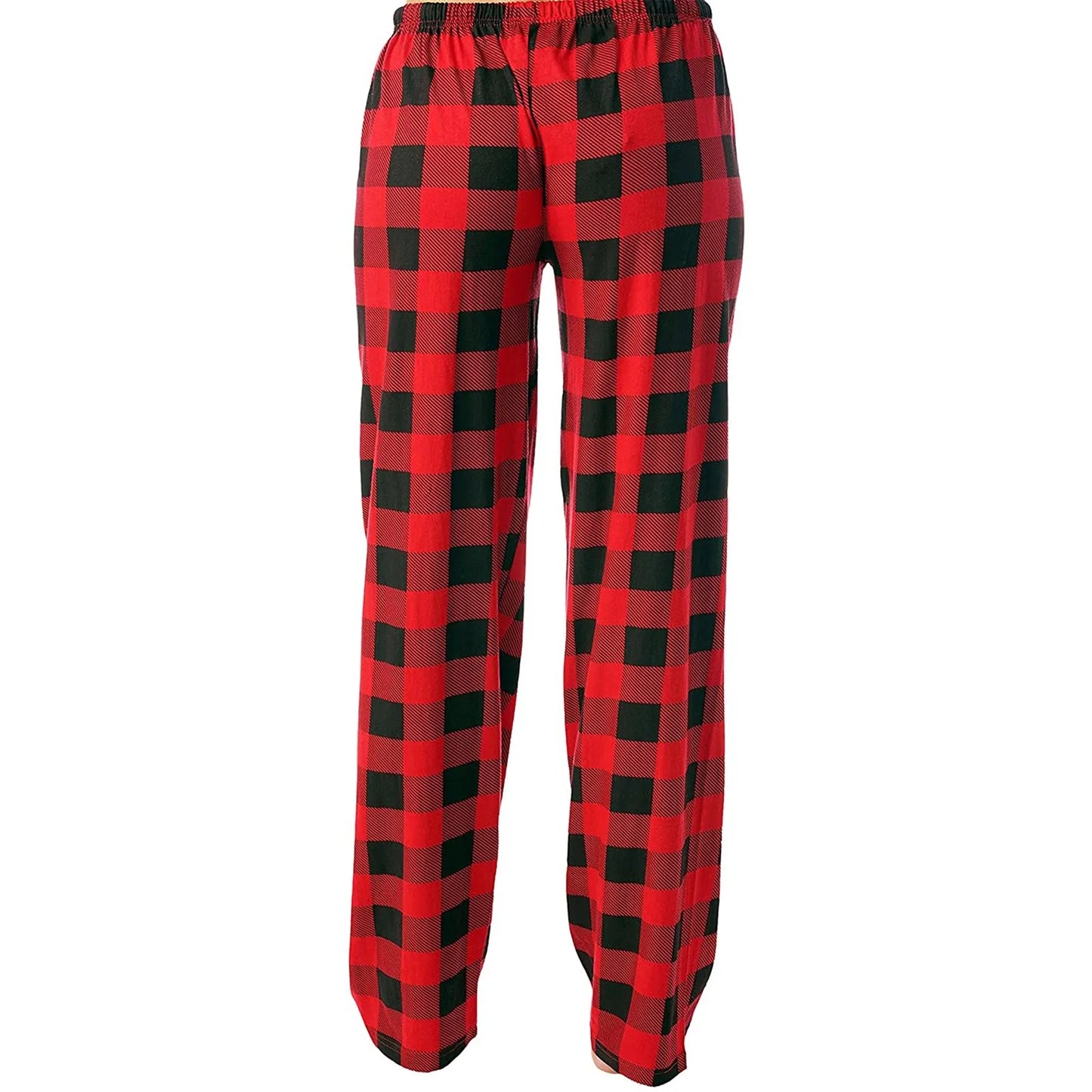 Frauen Weihnachten Pyjama Hosen Herbst Winter Plaid Gedruckt Hosen Mode Lässig Breite Bein Hosen Kleidung Streetwear