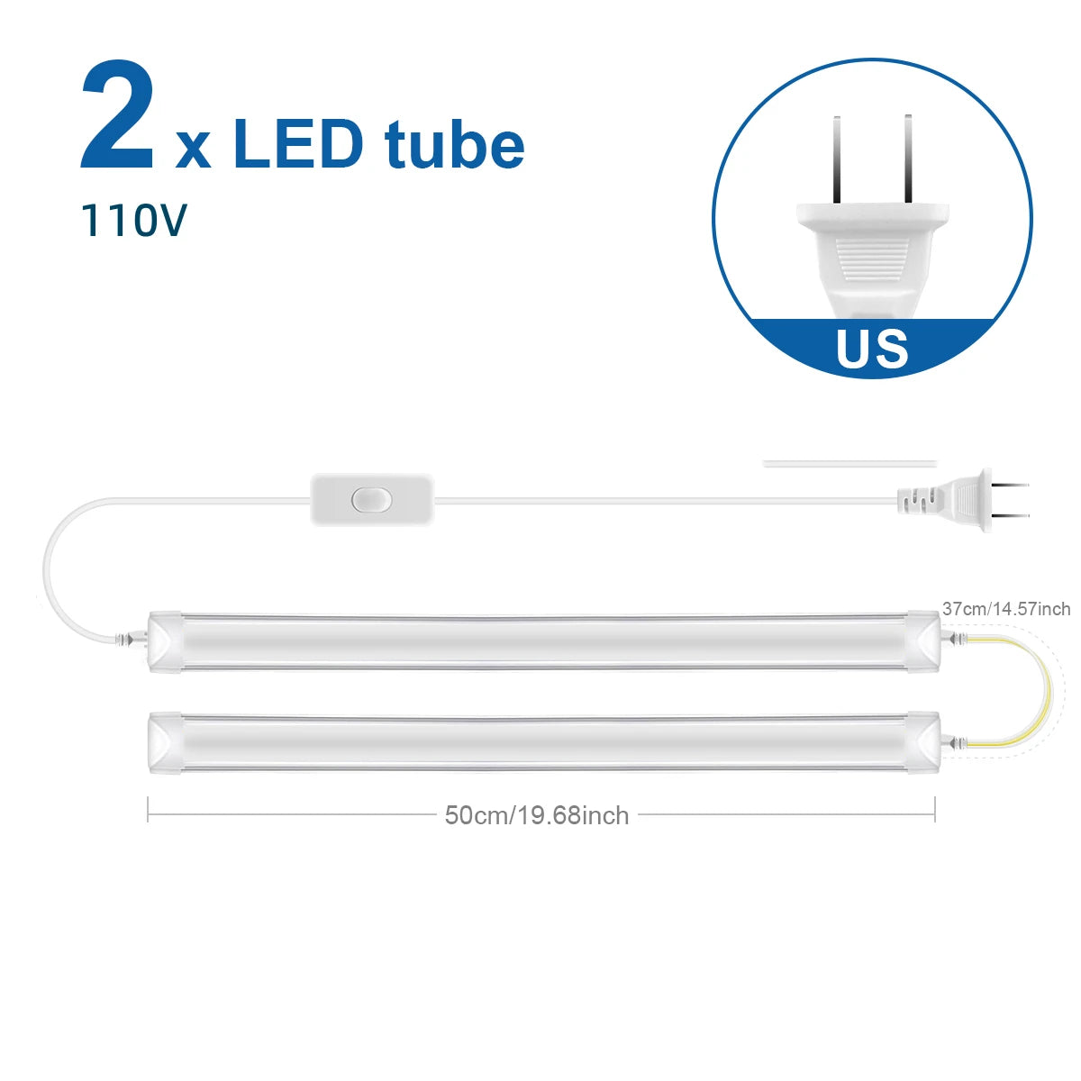 1-2PCS 25W T8 Led Tube Light,High Efficiency Saves 50% Energy Replacement for Fluorescent Tubes,Workshop Warehouse Lighting