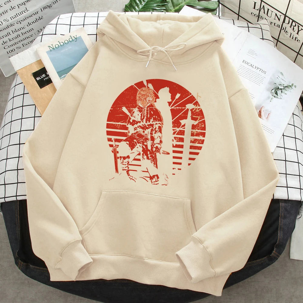 Thorfinn Vinland Saga Vinrando Saga Hoodies Frauen Grafik ästhetische Gothic japanische Kapuzen hemd Pullover weibliche Vintage Pullover.