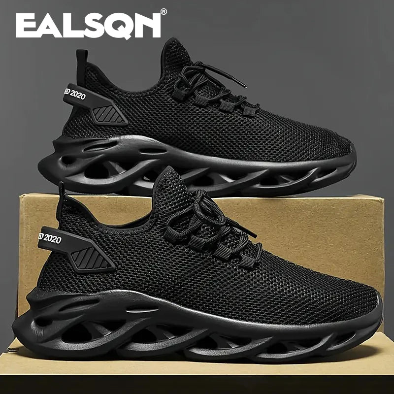 Männer Sport Laufen Schwarz Jogging Schuhe Casual Turnschuhe Braun Outdoor Atmungsaktive Mesh Frauen Licht Stoßdämpfung Schwarz Tennis