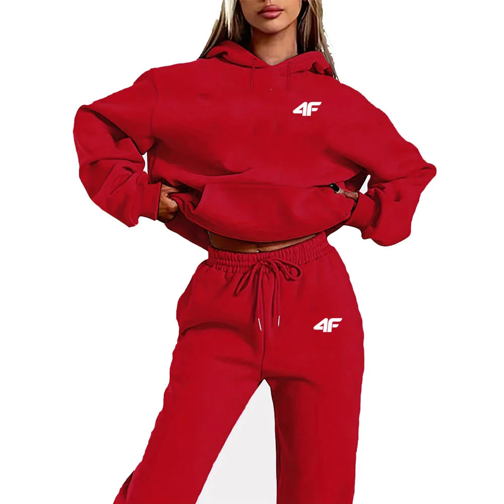 2025 4F Neue Ankunft Frühling Herbst 2 Stück Frauen Sets Zwei Stücke Sets Top Und Hosen Anzüge Outfits Kleidung