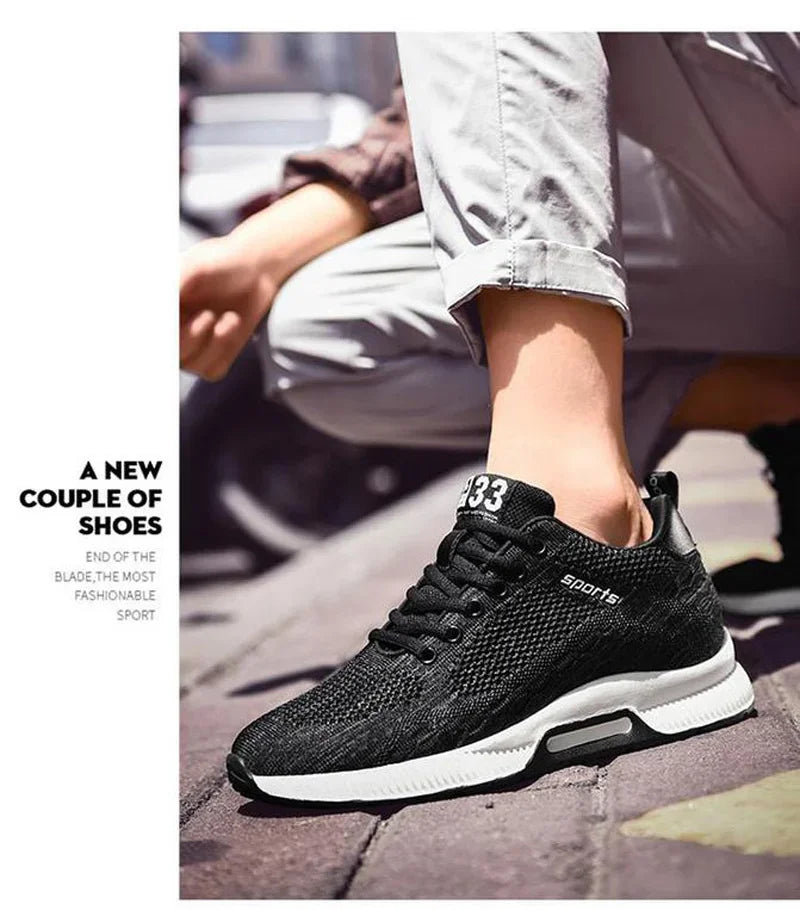 Männer Turnschuhe Aufzug Schuhe Versteckte Heels Atmungsaktive Erhöhung Schuhe für Männer Erhöhen Einlegesohle 6CM Sport Casual Höhe Schuhe