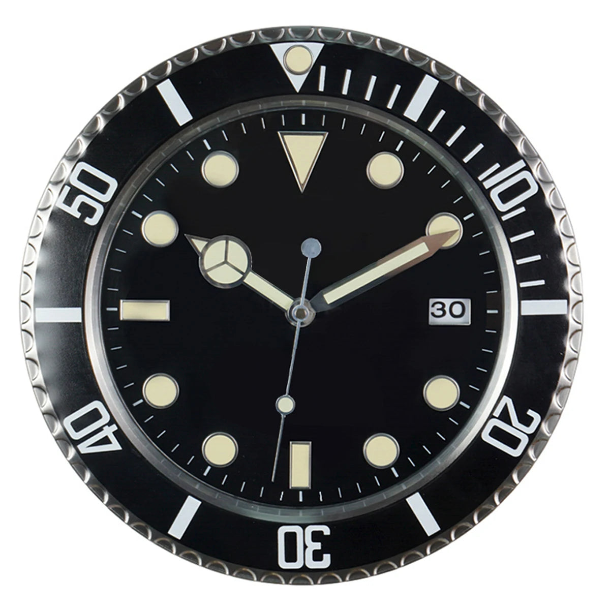 1pc 13 inch Luxus kreative Metall Wanduhr, Wohnzimmer und Arbeits zimmer Dekoration Wanduhr, fluor zierende Uhr Zifferblatt, batterie frei