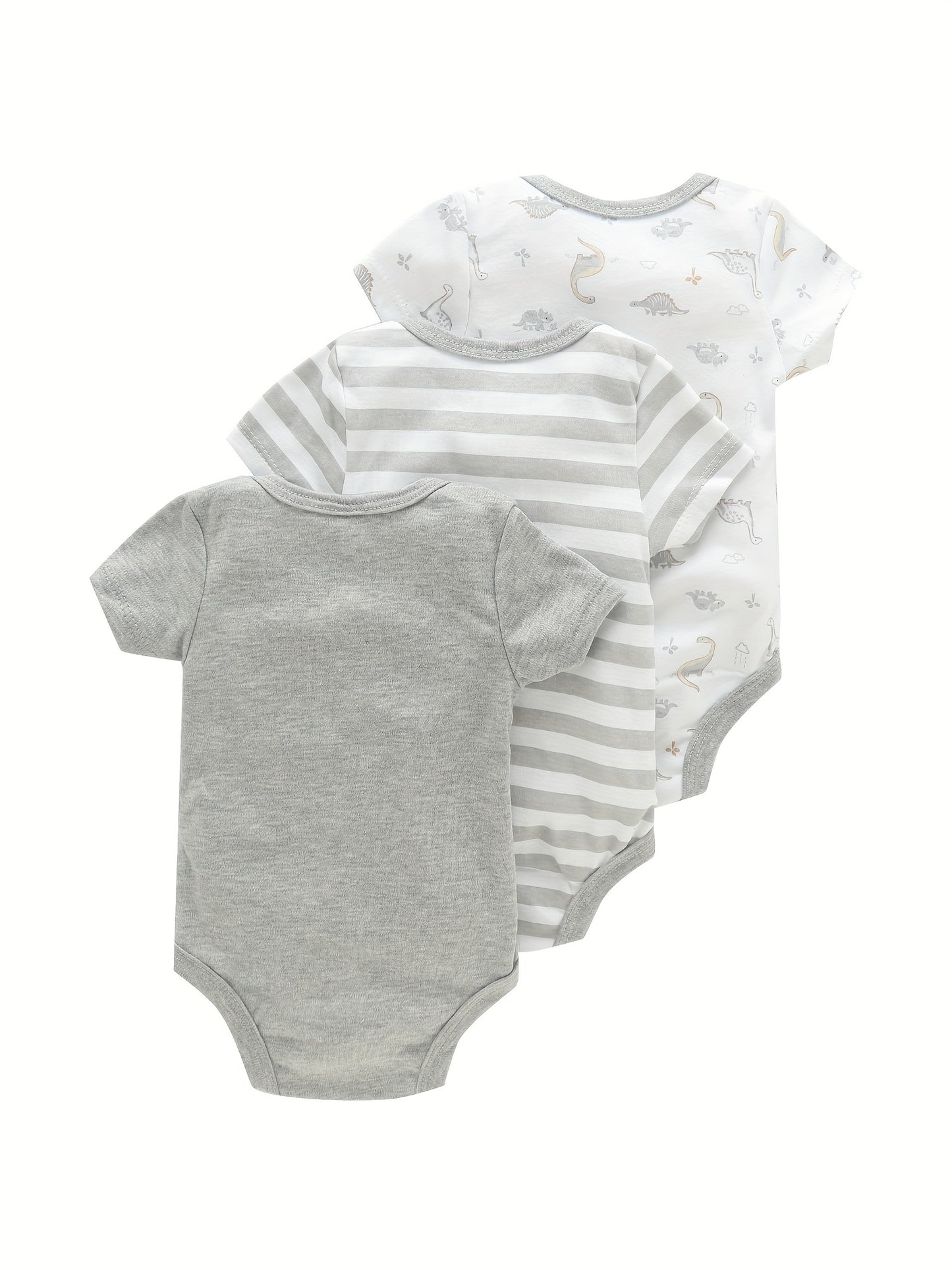 3PCS Infant Baby Nette Grafik einteilige Kleidung Für Jungen Und Mädchen, Neugeborenen Reine Baumwolle Sommer Strampler neugeborene kleidung