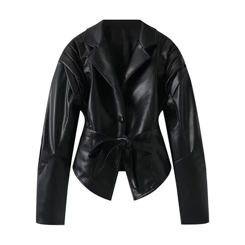 Retro-Jacke, modisch, Frühling und Herbst, lässig, lockere Tasche, langärmelig, trendig, cool, vielseitig, hochwertige Damen-Kurzjacke