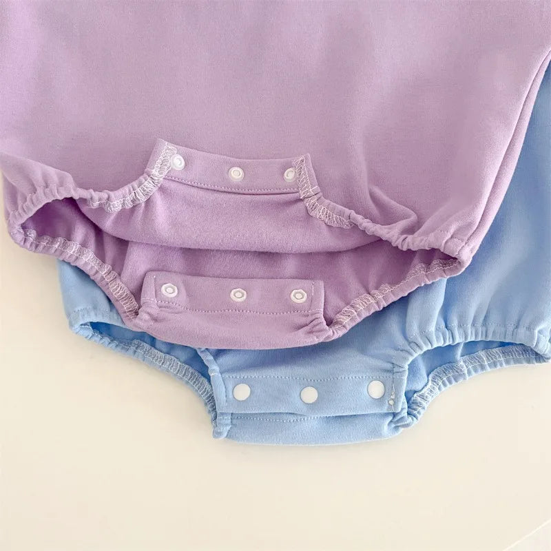 Neugeborenen Baby Strampler Socke Hut 3 stücke Set Cartoon Donald Daisy Ente Kleidung Jungen Mädchen Overall Infant Kurzarm Body k732