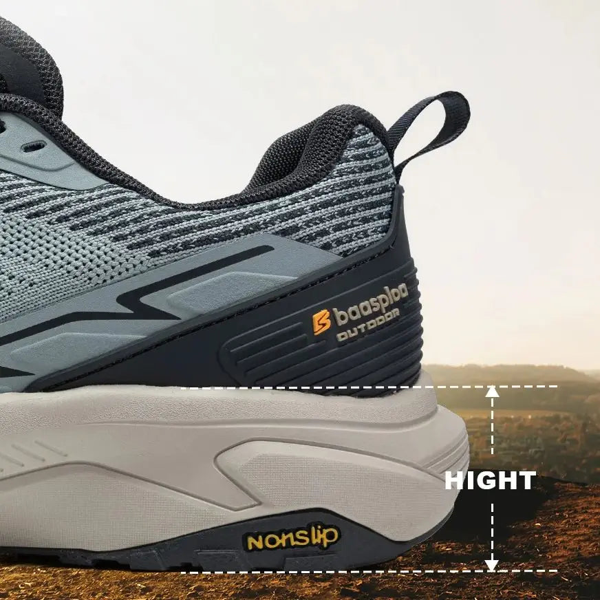 Baasploa Männer Wanderschuhe Komfort Tragen Beständig Outdoor Schuhe Männer Atmungsaktives Mesh Casual Turnschuhe Klettern Nicht-Slip Spitze Up