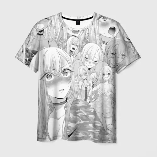 Popular Marin Kitagawa Tshirt 3D Printed Casual Men/Women's Short-sleeve Kids Kawaii Anime T-Shirt Harajuku Unisex Clothes.