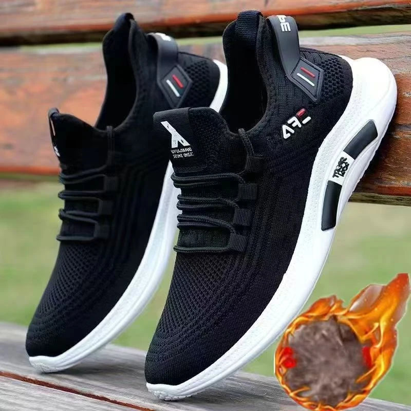 Spring White Casual Shoes Breathable Non-slip Walking Sneakers Men Shoes Outdoor 2024 Comfortable Fashion Lace Up Running Shoes.