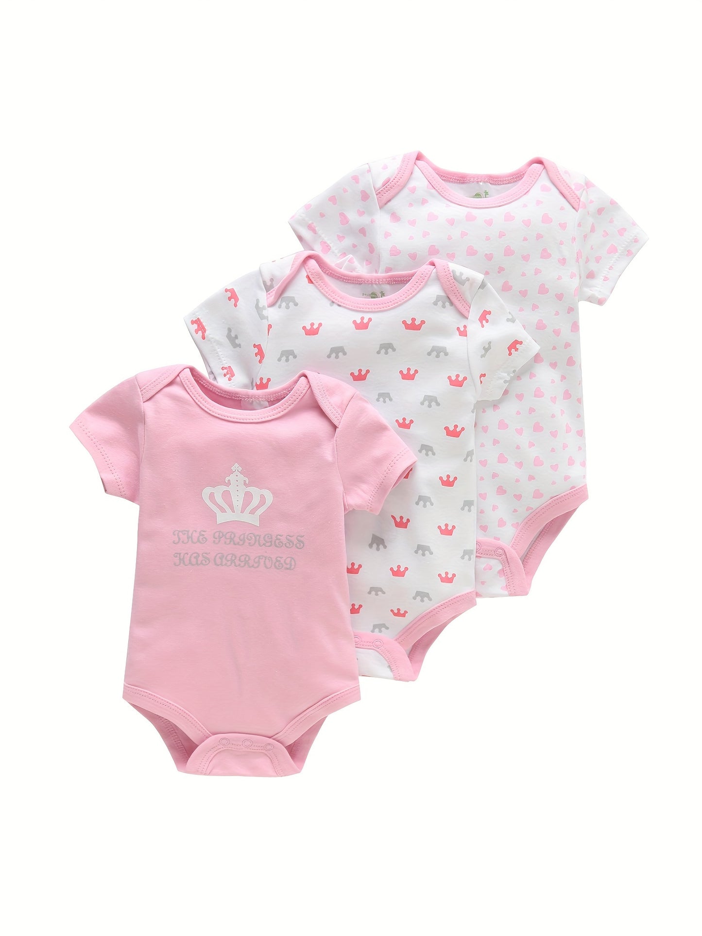 3PCS Infant Baby Nette Grafik einteilige Kleidung Für Jungen Und Mädchen, Neugeborenen Reine Baumwolle Sommer Strampler neugeborene kleidung
