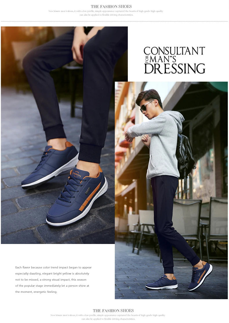Pu Leder Männer Schuhe Turnschuhe Trend Casual Atmungsaktive Freizeit Männlichen Turnschuhe Nicht-Slip Schuhe Vulkanisierte Schuhe Tenis Masculino