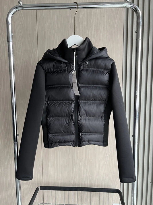 2025 Winter New Arrival Women's Lightweight Warm Down Jacket with Long Sleeves and Zippered Hooded Sports Coat 4391742.