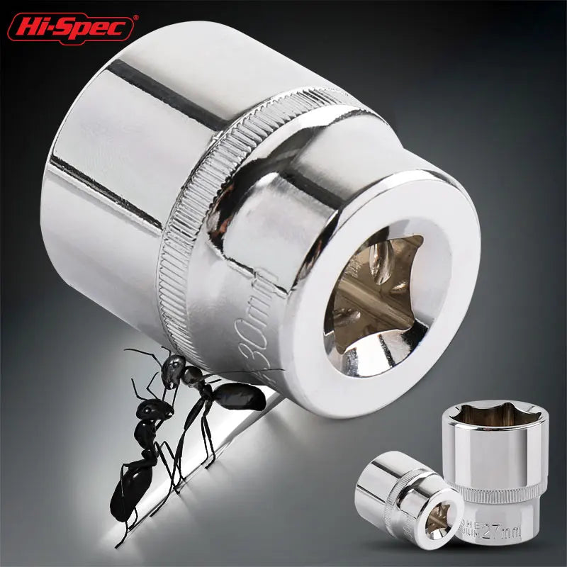 Hi-Spec 8–36 mm 1/2 Zoll Antrieb Deep Impact Steckschlüsselsatz CR-V Stahl Ratschenschlüssel Steckschlüssel Innensechskant Steckschlüsseleinsatz Mutterentfernung Handwerkzeuge Steckschlüsselsatz