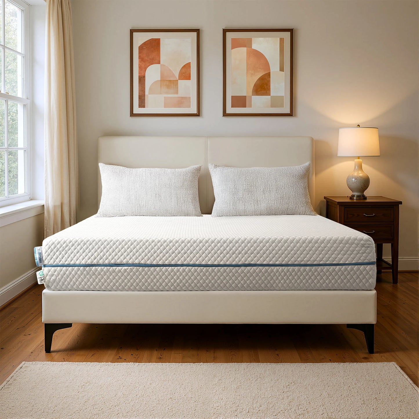 Tribesigns-Matratze, Kalschaummatratze, 120 x 200 cm, mittelfeste 7-Zonen-H3-Matratze mit atmungsaktivem, waschbarem Bezug, 20 cm hoch,