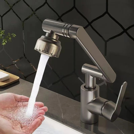 ABS Modern 360 Degree Swivel Kitchen Robotic Arm Faucet Soft Bubble/shower Dual Mode Flexible Adjustment