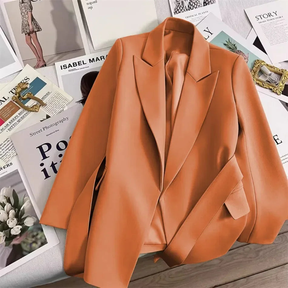 Blazer für Damen, Frühling und Herbst, neu in der Oberbekleidung, Bürodame, modische Blazer, lockere Passform, Damenbekleidung, Mäntel, Damenjacke