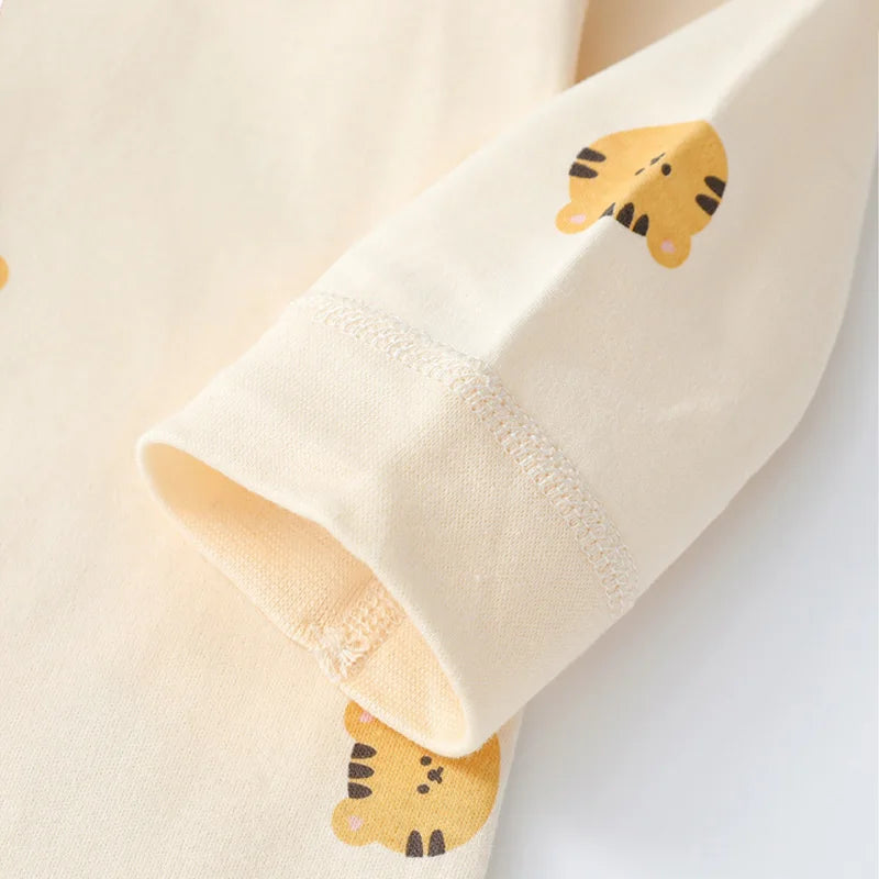 Baby Herbst Kleidung Cartoon Bär Gedruckt Strampler für Jungen Mädchen Neugeborenen Einteiliges Kleidung Baumwolle Kleinkind Body Infant Kostüm