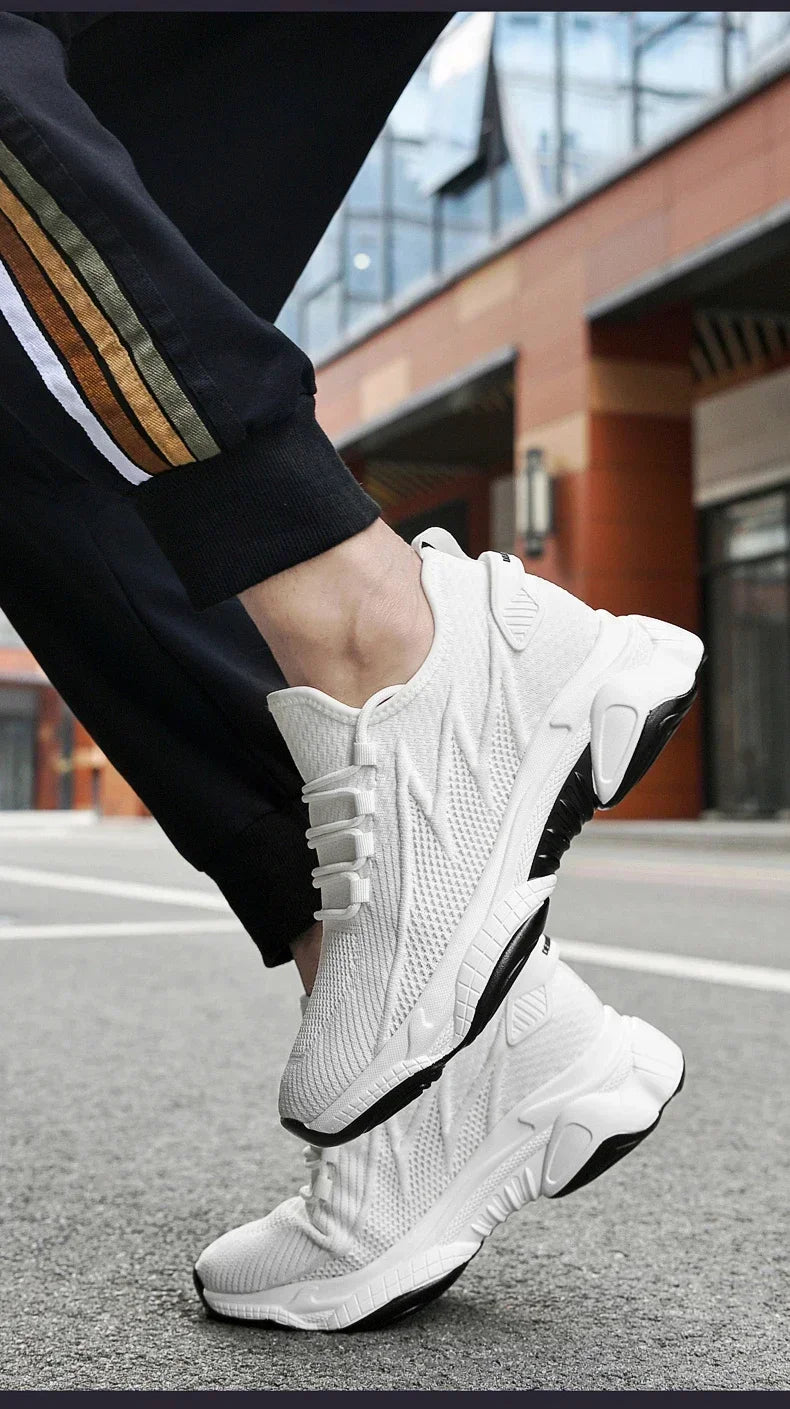 Zunehmende Herren-Turnschuhe, lässige Erhöhungsschuhe, 8 cm Höhenerhöhungsschuhe für den Sommer, atmungsaktive 6 cm Aufzugsschuhe
