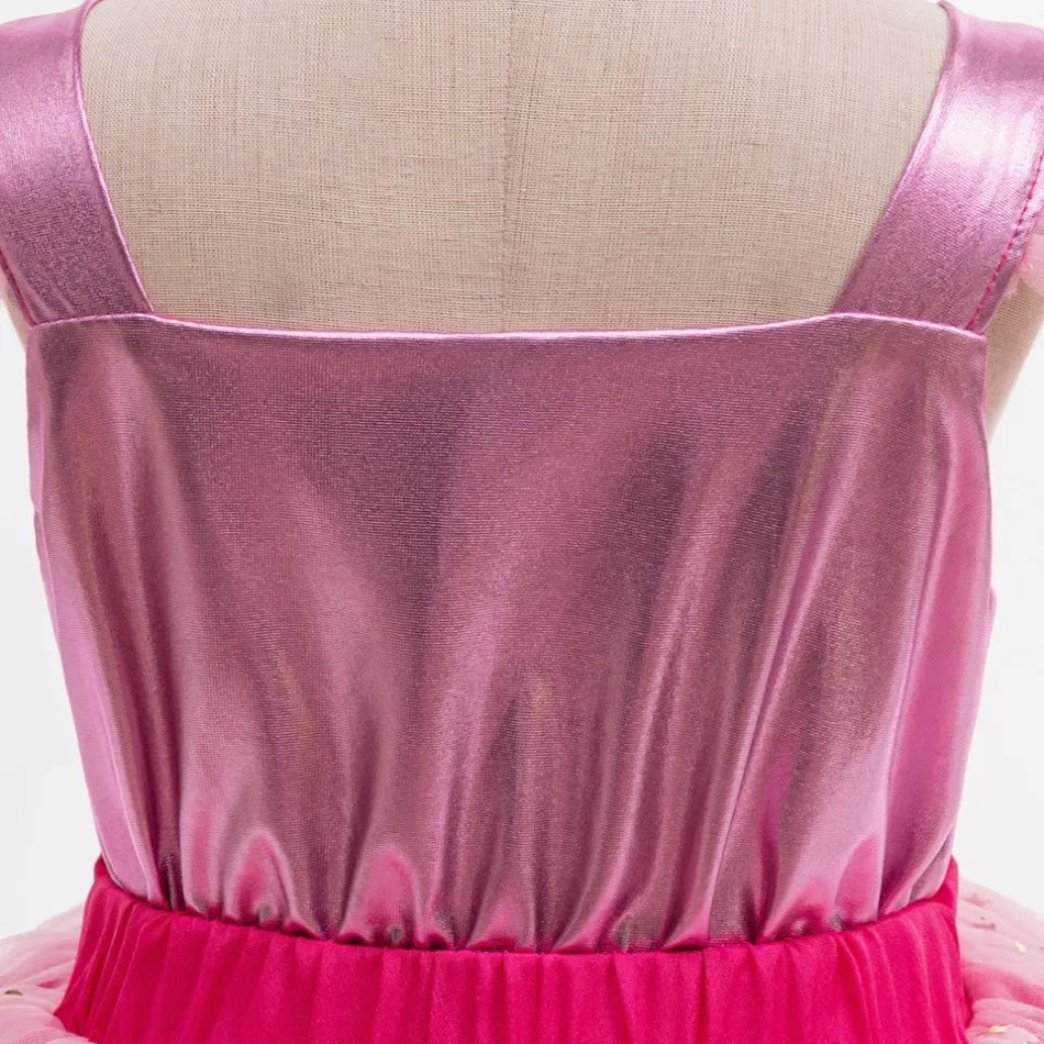 Baby Mädchen Kleider Barbie Prinzessin Cosplay Mädchen Rock Mesh Flauschigen Geburtstag Party Kleid Halloween Leistung Kleid Kinder Kleidung.