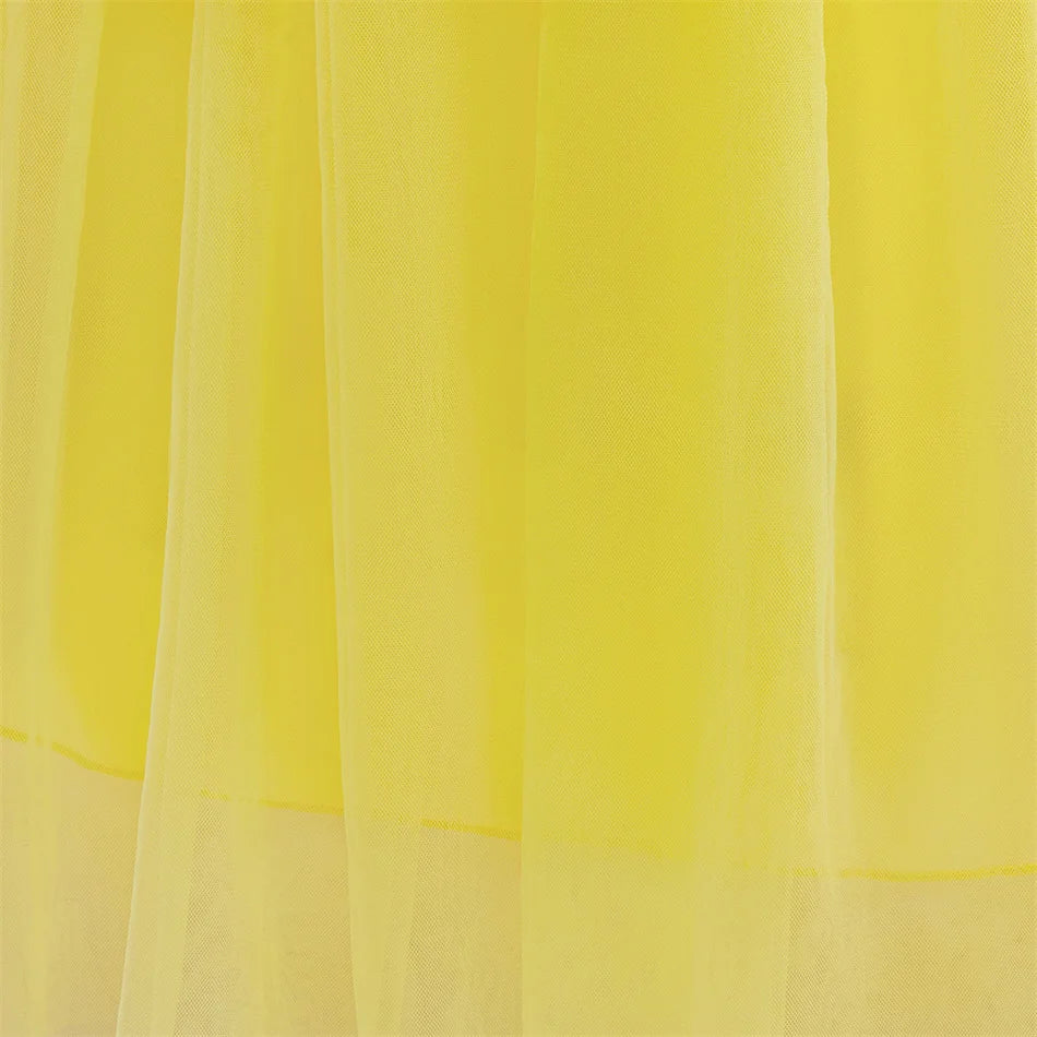 Tiana Fancy Prinzessin Kleid für Mädchen Geburtstag Party Kostüm Kinder Rollenspiel Ballkleid Kinder Karneval Performance Kleidung