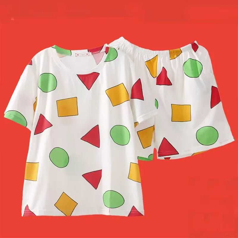 1 Satz Sommer-Damen-Pyjamas, zweiteilig, sexy, lässig, Leibchen, Unterhemd, Shorts, Homewear-Anzug