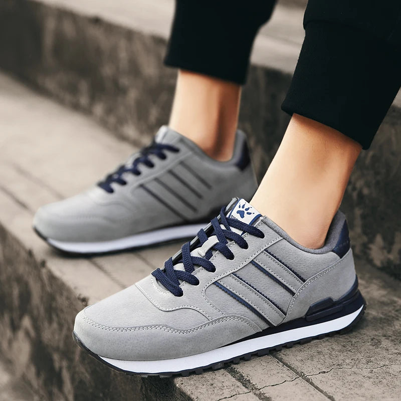 Künstliche Leder Männer Casual Schuhe Männlichen Frühjahr Männer Casual Licht Schuhe Sneakers Lac-up Wohnungen Atmungsaktive Freien Sapato