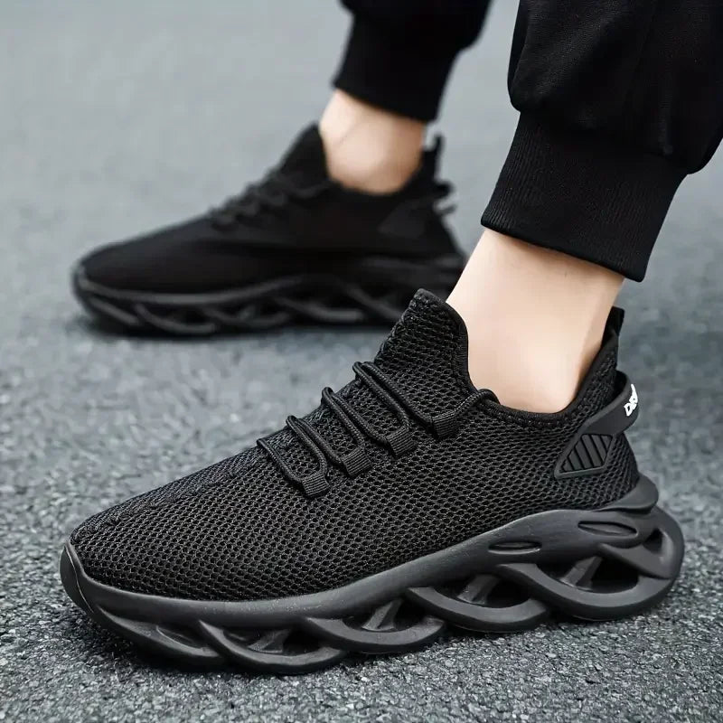 Männer Casual Sport Schuhe Atmungsaktive Leichte Turnschuhe Outdoor Mesh Schwarz Laufschuhe Athletisch Jogging Tenis Wanderschuhe
