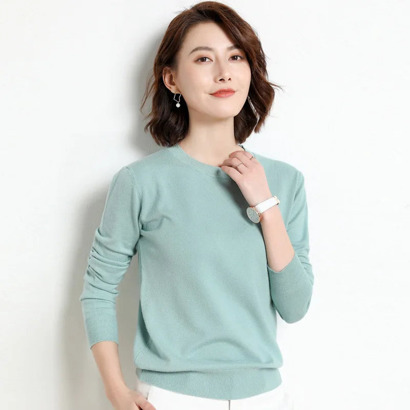 22 farben Herbst und Winter Kaschmir Pullover Frauen Pullover Oansatz Pull Femme Lange Hülse Frauen Casual Lose Pullover Pullover