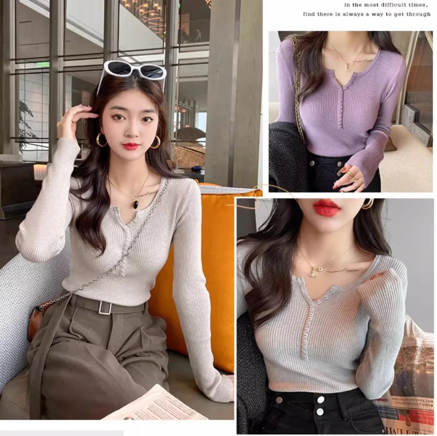2025 frauen Solide Strick Pullover Herbst Winter Pullover V-ausschnitt Taste Langarm Schlank Pullover Koreanische Casual Basis Schicht Y2k