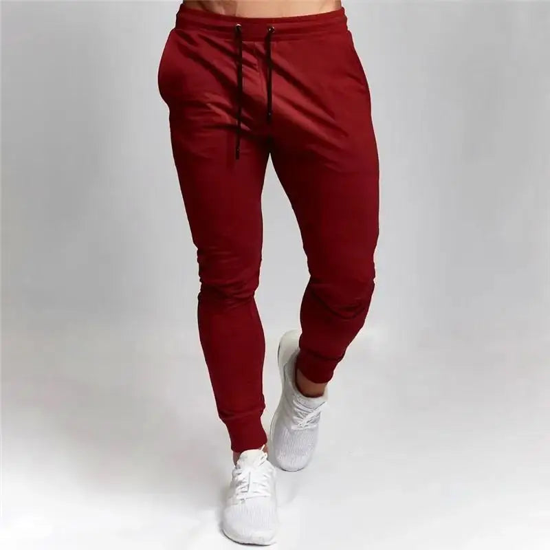 Casual Pants Men's Jogger Sweatpants Large Size Elastic Waist Sports Trousers Loose Fitness Clothes Spring Thin Section.