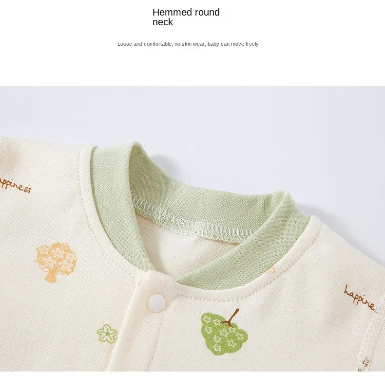 Baby-Body, Baumwolle, bedruckt, langärmelig, für Jungen und Mädchen, für Kleinkinder, Komfort, Creeper, Einteiler, Frühling und Herbst