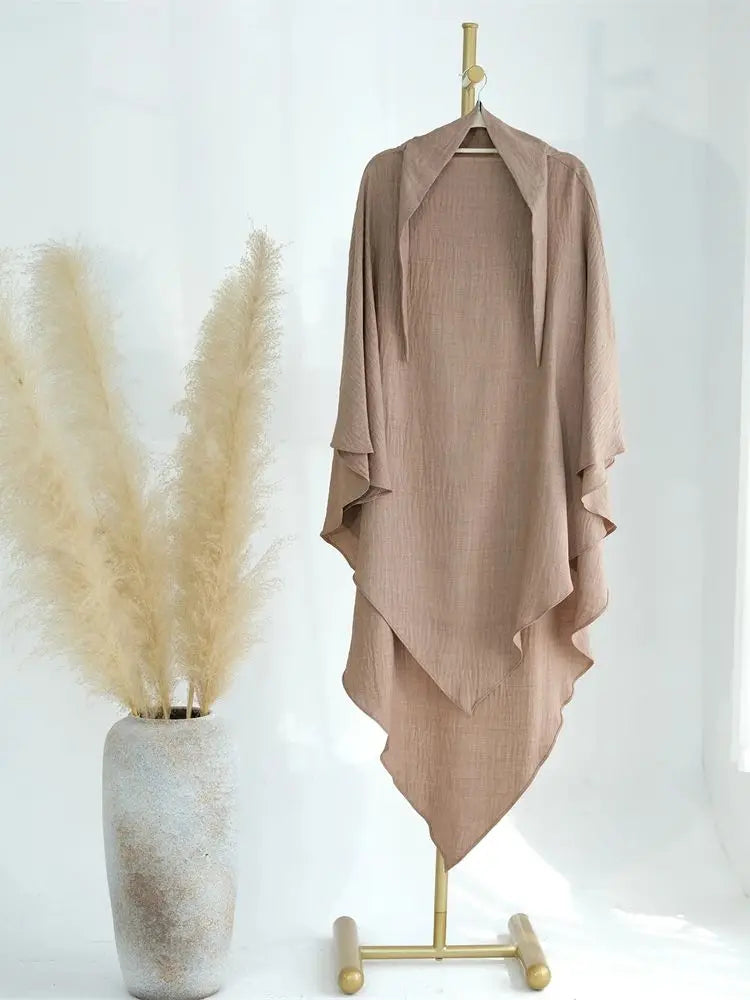 Ramadan Breastfeeding Outfit Prayer Clothes Khimar Abaya Dubai Islam Muslim Hijab Dress Women Kebaya Robe Ensembles Musulmans