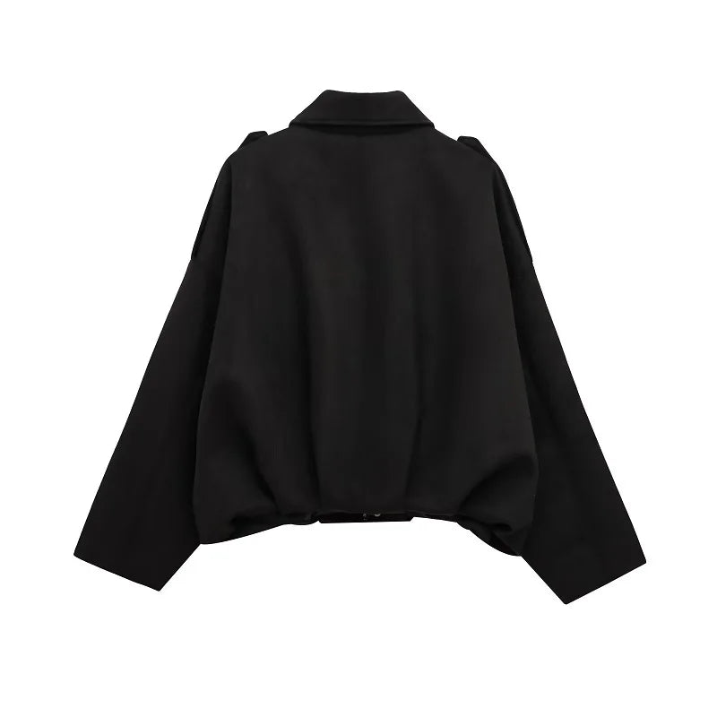 MUJER 2025, Wildleder-Bomberjacken für Damen, Oberbekleidung, übergroße Jacke, Damen-Streetwear, Reißverschluss, Damenmäntel, gepolsterte Varsity-Jacken