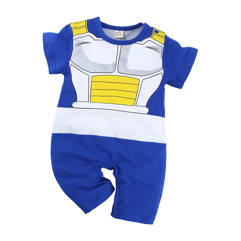 0-2 Jahre Baby Junge und Mädchen Strampler Neugeborenen Sommer Kurzarm Overall Baby Anime Cartoon Baumwolle Cosplay Kostüm
