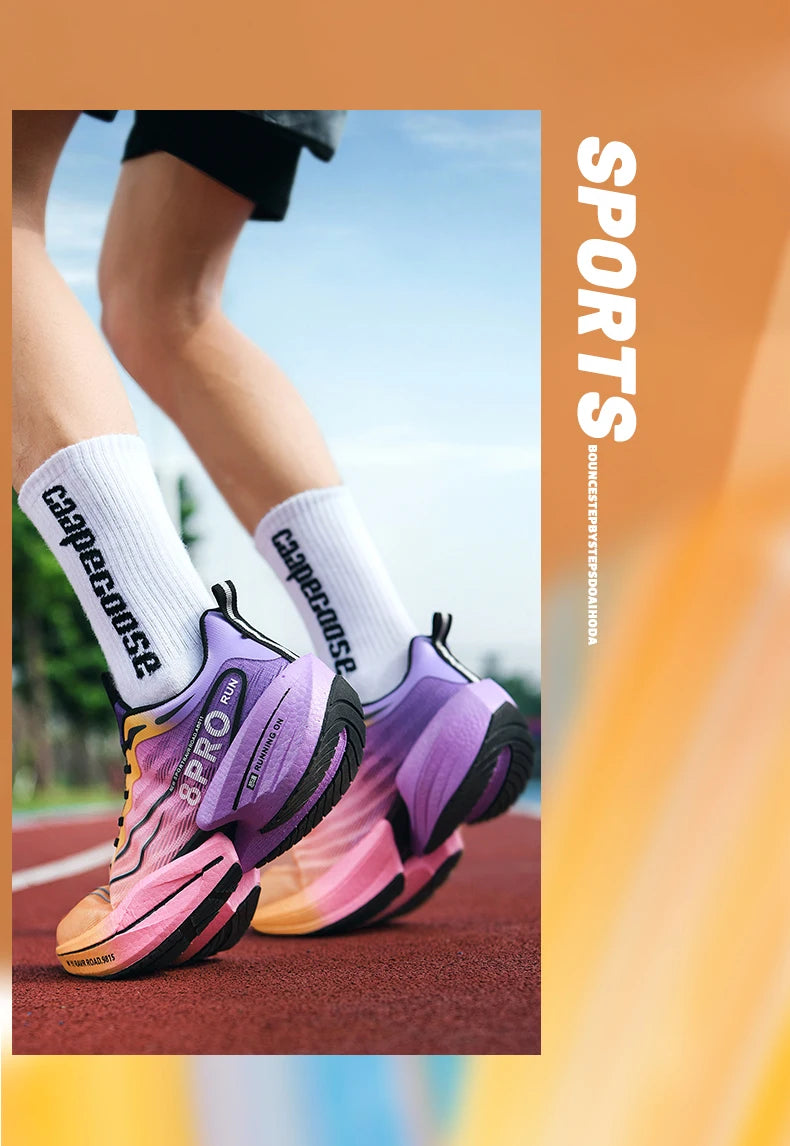 Neue männer Turnschuhe Hohe Qualität Carbon Platte Laufschuhe Stilvolle Atmungsaktive Casual Sportschuhe Männliche Trainer Tennis Schuhe