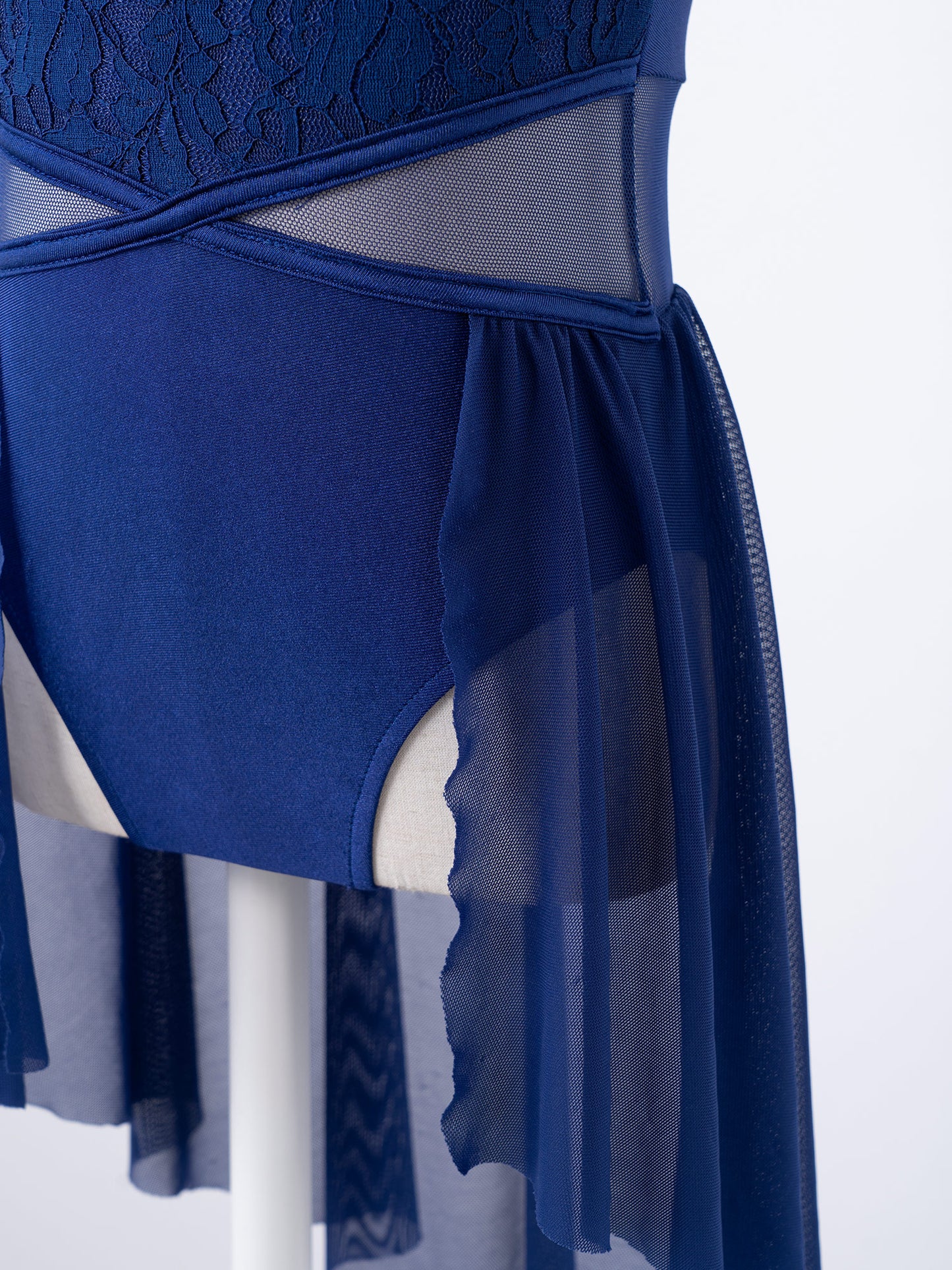 Mädchen Ballett Gymnastik Trikot lyrischen Tanz kleid ärmellose florale Spitze Tutu Tanz kleidung für Eiskunstlauf Bühnen performance